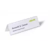 DURABLE VISIFIX® Table Name Plate Tent Style 61/122x210 mm, Transparent PVC, Pack of 25 (805219)