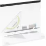 DURABLE ZIP BAG A5 Transparent Zipper Document Bag, Pack of 5 248001