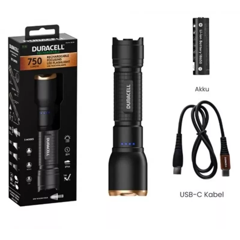 Duracell DF750R Flashlight black