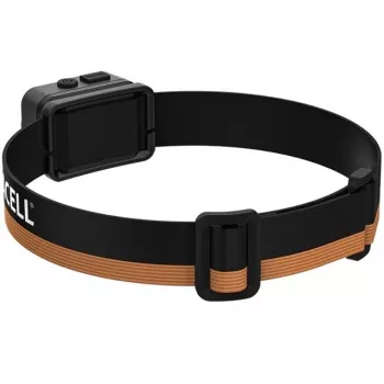Duracell DH700R Rechargeable LED Headlamp, 700 Lumens, Motion Sensor, IPX4, Black/Orange