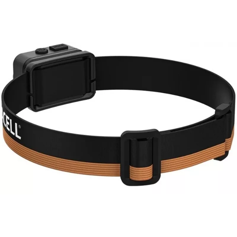 Duracell DH700R Rechargeable LED Headlamp, 700 Lumens, Motion Sensor, IPX4, Black/Orange