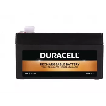 Duracell DR1.3-12 12V 1.3Ah VRLA Battery – Maintenance-Free AGM Rechargeable