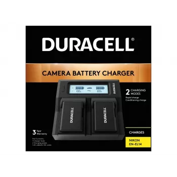 Duracell LED Dual DSLR Battery Charger for Canon LP-E6 LP-E6N LP-E6NH