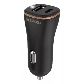 Duracell Power Travel Charger 12V USB-A + USB-C 18W PD Car Charger DR6026A