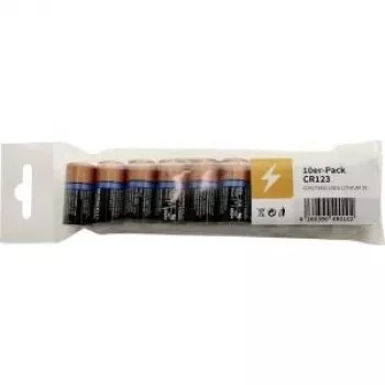 Duracell Ultra CR123A Lithium Battery 3V, 10-Pack (DL123A) B123DMULTI10