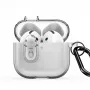 Dux Ducis Apple AirPods 4 PECL Series PC+TPU Cover with Hook Grey