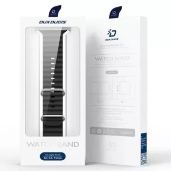 Dux Ducis Apple Silicone Strap for Apple Watch 42/44/45/46/49mm Black