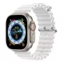 Dux Ducis Apple Silicone Strap for Apple Watch 42/44/45/46/49MM White