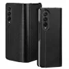 Dux Ducis Bril Series Flip Wallet Case for Samsung Galaxy Z Fold4, Black, Premium PU Leather with Stand and Card Slots