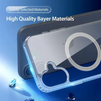 DUX DUCIS Clin Mag Case for iPhone 16, Transparent, MagSafe Compatible