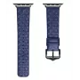 Dux Ducis Genuine Leather Watch Band for Apple Watch 38/40/41mm - Blue
