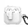 Dux Ducis PECP Series PC+TPU Cover with Hook for AirPods 4, White