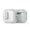 Dux Ducis PECP Series PC+TPU Cover with Hook for AirPods 4, White Green