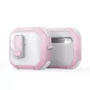 Dux Ducis PECP Series PC+TPU Cover with Hook for AirPods 4, White Pink