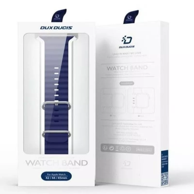 Dux Ducis Silicone Sport Band for Apple Watch 45/44/42mm - Navy Blue