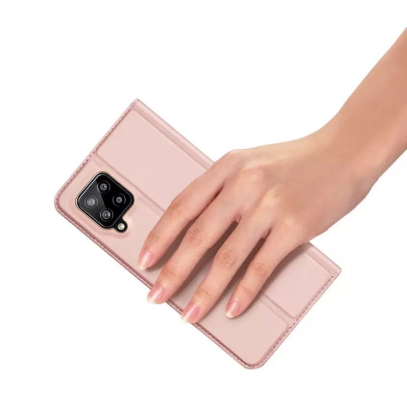 DUX DUCIS Skin Pro Flip Case for Samsung Galaxy A54 5G, Pink, PU Leather with Card Slot and Stand