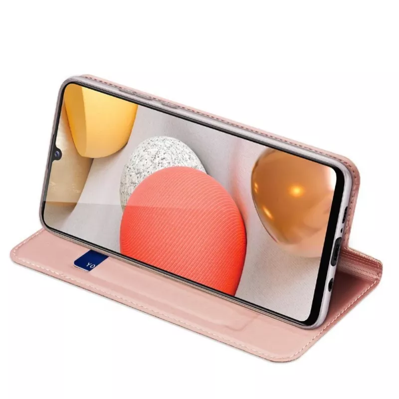 DUX DUCIS Skin Pro Flip Case for Samsung Galaxy A54 5G, Pink, PU Leather with Card Slot and Stand