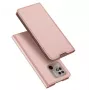 Dux Ducis Skin Pro Flip Case for Xiaomi Redmi 10C, PU Leather with Card Slot and Stand, Pink