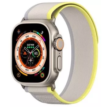 Dux Ducis Sport Velcro Strap for Apple Watch 9 / 8 / 7 / 6 / SE / 5 / 4 / 3 / 2 / 1 (38, 40, 41 mm) Yellow