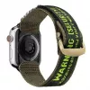 Dux Ducis Strap (Outdoor Version) for Apple Watch Ultra, SE, 8, 7, 6, 5, 4, 3, 2, 1 (49, 45, 44, 42 mm) Nylon Band Bracelet Black Green