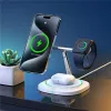 Duzzona W16 15W 3-in-1 Magnetic Wireless Charger White