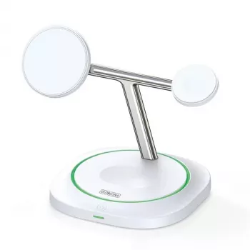 Duzzona W16 15W 3-in-1 Magnetic Wireless Charger White