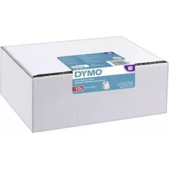 DYMO Authentic LabelWriter Large Address Labels 36mm x 89mm Clear, 2 Rolls of 130 (260 Labels)