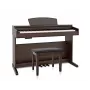Dynatone SLP-175 RW Digital Piano with 88 Graded Hammer Action Keys, 128-Note Polyphony, 40 Voices, 3 Pedals, 2x15W Speakers, USB MIDI, Rosewood