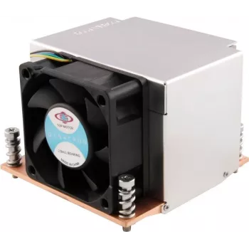 Dynatron R-5 1U Active CPU Cooler for Intel LGA1150/1151/1155/1156/1200/1700, Copper Base, PWM Fan