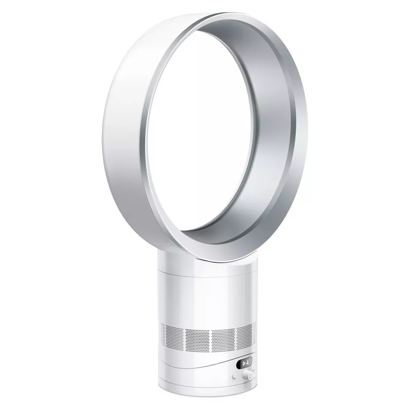 Dyson Cool CF1 Bladeless Tower Fan with Air Multiplier Technology, 10 Speeds, Oscillation, Remote Control, White/Silver
