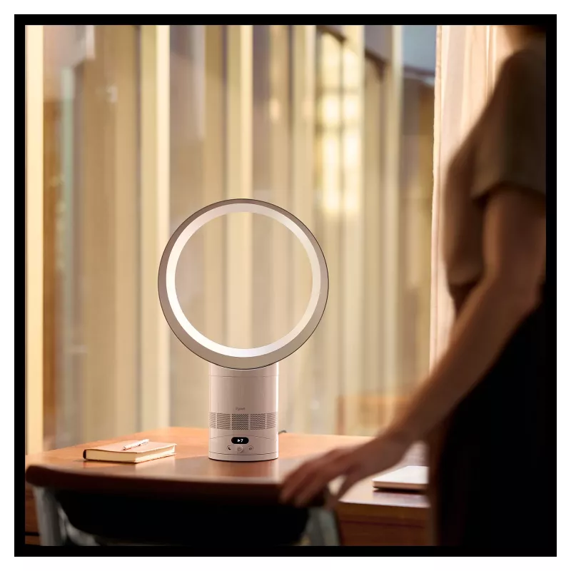 Dyson Cool CF1 Bladeless Tower Fan with Air Multiplier Technology, 10 Speeds, Oscillation, Remote Control, White/Silver