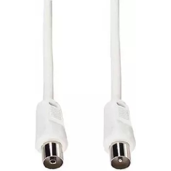 e+p HFT 1 Coaxial Antenna Cable 1.5m White 75 Ohm IEC Plug to Jack