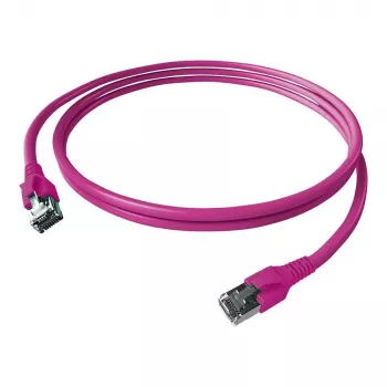 EASYLAN FlexBoot Cat.6 S/FTP Patch Cable, Violet, 1.0 m