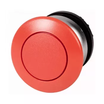 Eaton M22-DP-R Pushbutton Actuator, Red, Flush, Momentary, 22.5 mm