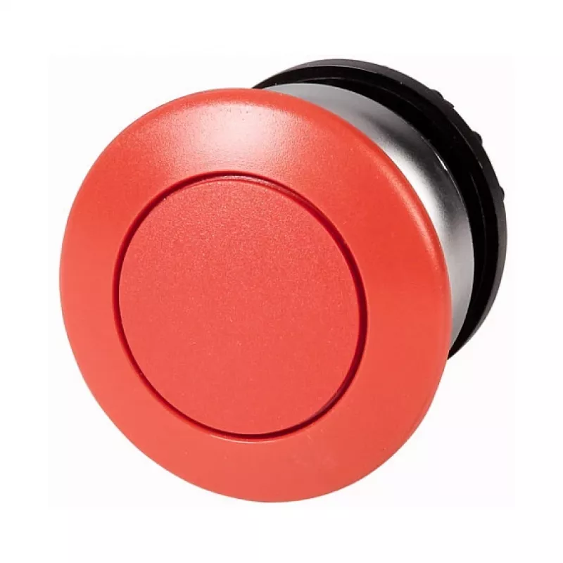 Eaton M22-DP-R Pushbutton Actuator, Red, Flush, Momentary, 22.5 mm