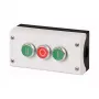 Eaton M22-I3-M1 Illuminated Pushbutton, 3NO+3NC, Green, 22.5 mm, IP69K