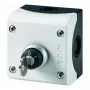 Eaton M22-WRS/KC11/I Key-Operated Selector Switch, 2 Positions, 1NO+1NC, Maintained, IP66, 22.5mm, Metal Bezel Titanium