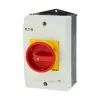 Eaton P1-25/I2/SVB/HI11 25A 3-Pole Main Switch with Emergency Stop, Surface Mount, IP65, Red/Yellow