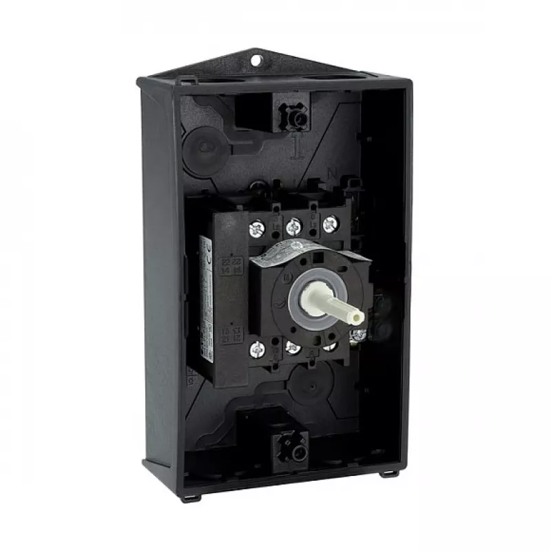 Eaton P1-25/I2/SVB/HI11 25A 3-Pole Main Switch with Emergency Stop, Surface Mount, IP65, Red/Yellow
