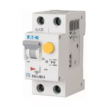 Eaton PXK-C16/1N/003-A RCBO, 16 A, 30 mA, Type A, C-Curve, 1P+N
