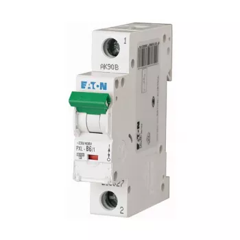 Eaton PXL-B6/1 Miniature Circuit Breaker, 6A, 1-Pole, B-Curve (236027)
