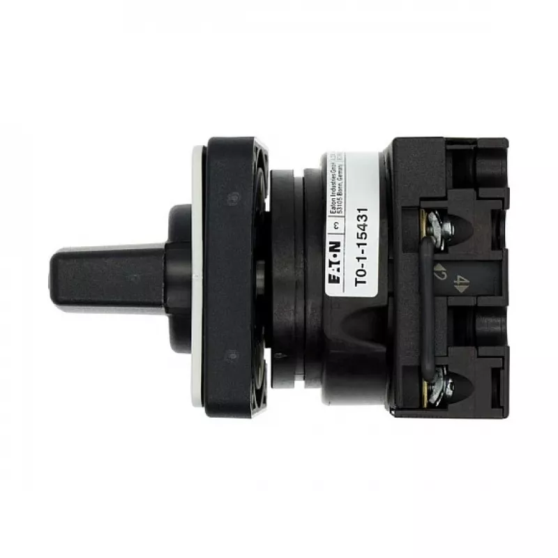 Eaton T0-1-15431/E 1-Pole Cam Switch 20A, 690V AC, Black/Grey, Front Mount, IP65