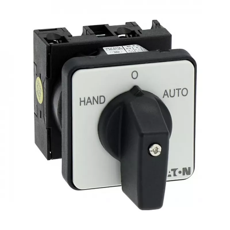 Eaton T0-1-15431/E 1-Pole Cam Switch 20A, 690V AC, Black/Grey, Front Mount, IP65