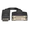 EATON Tripp Lite Series DisplayPort to DVI-I Adapter Cable (M/F), 6 in. (15.2 cm)