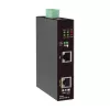 Eaton Tripp Lite Series Industrial Gigabit PoE++ Injector, 60W, 802.3bt, Midspan, -40°C to 75°C, IP30, Dual 24-57VDC, DIN Rail, 1-Port, Black