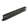 Eaton Tripp Lite Series Rack Enclosure Horizontal Cable Manager (Finger Duct) 1URM - Black - 1U - 19 in