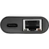 Eaton Tripp Lite U436-06N-GB-C USB-C to Gigabit Ethernet Adapter with USB-C PD Charging - Thunderbolt 3 - Black