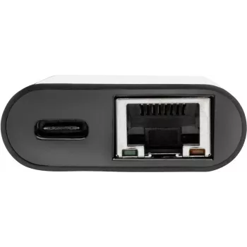 Eaton Tripp Lite U436-06N-GB-C USB-C to Gigabit Ethernet Adapter with USB-C PD Charging - Thunderbolt 3 - Black