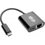 Eaton Tripp Lite U436-06N-GB-C USB-C to Gigabit Ethernet Adapter with USB-C PD Charging - Thunderbolt 3 - Black