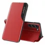 Eco Samsung Galaxy S23+ with a Flip Stand Leather View Case Red